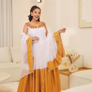 Gorgeous Golden Ethiopian Dress