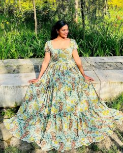 Traditional Ethiopian Chiffon Gown